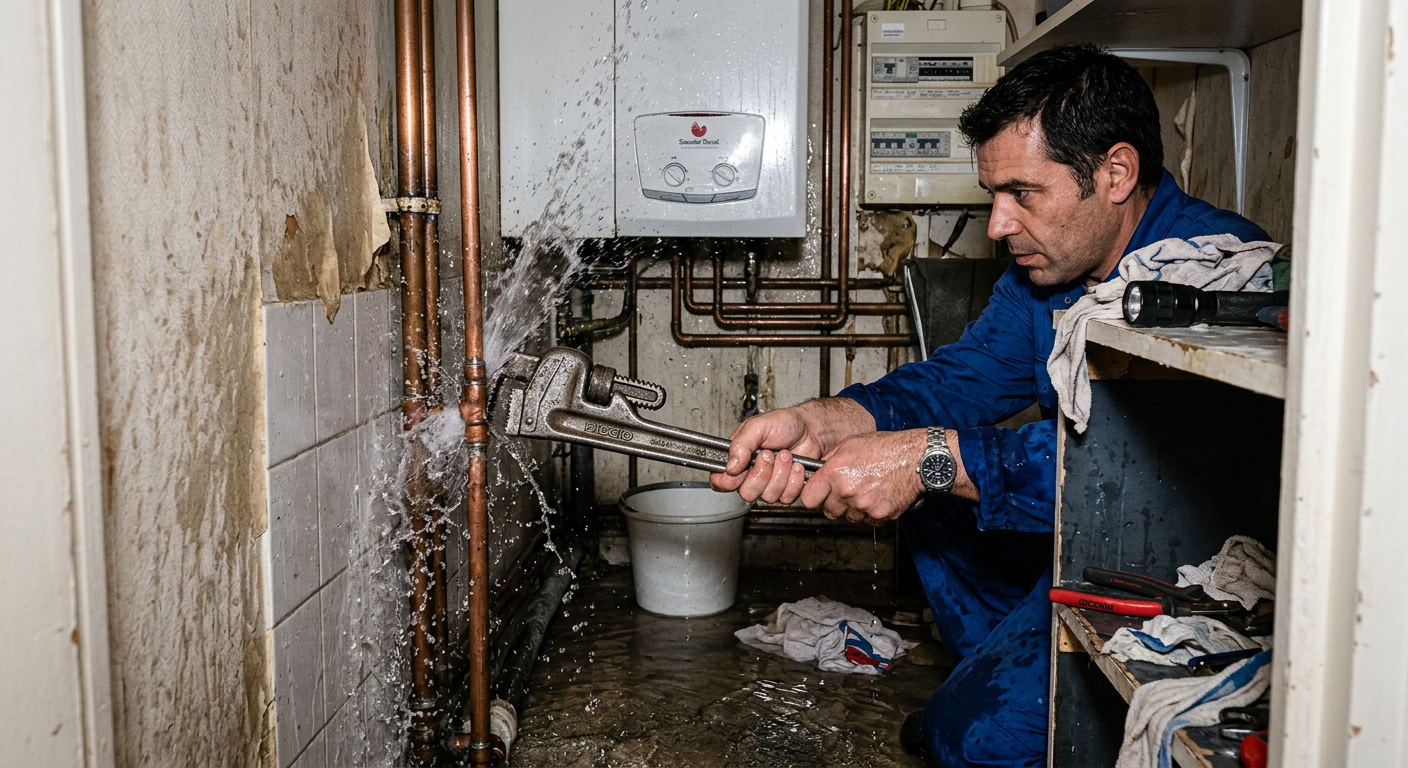 Réparation urgente fuite d'eau sur tuyauterie cuivre à Clichy